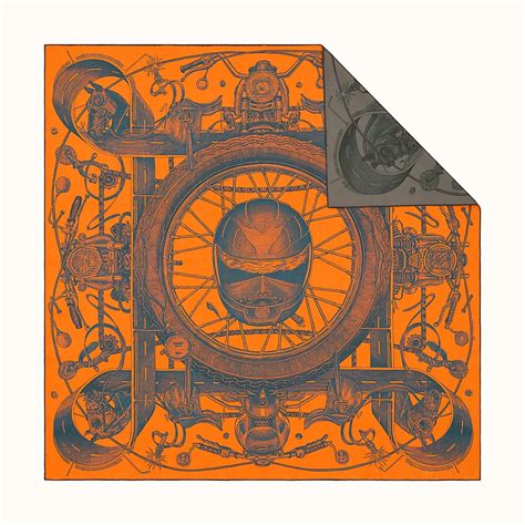 Hermès Route 24 Double Face Silk Scarf 